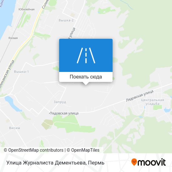 Карта Улица Журналиста Дементьева