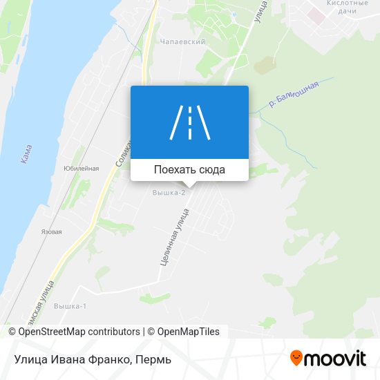Карта Улица Ивана Франко
