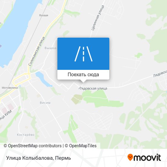 Карта Улица Колыбалова