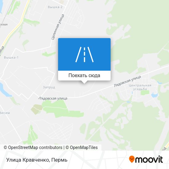 Карта Улица Кравченко