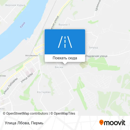 Карта Улица Лбова
