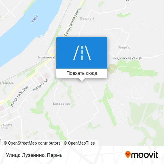 Карта Улица Лузенина