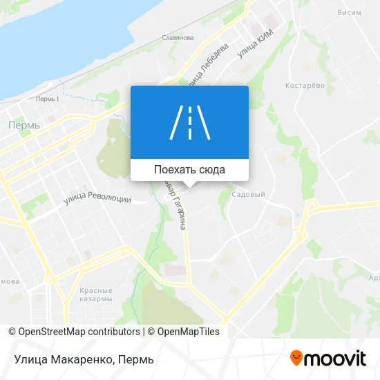 Карта Улица Макаренко