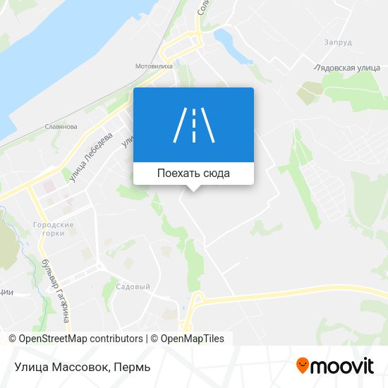 Карта Улица Массовок