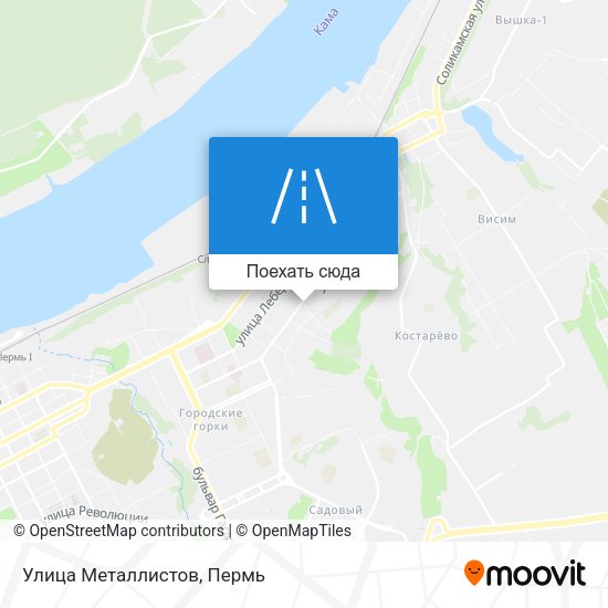 Карта Улица Металлистов