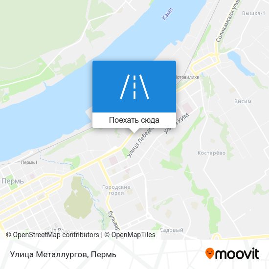Карта Улица Металлургов