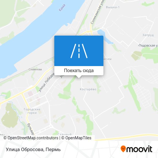 Карта Улица Обросова