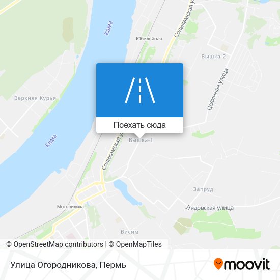 Карта Улица Огородникова