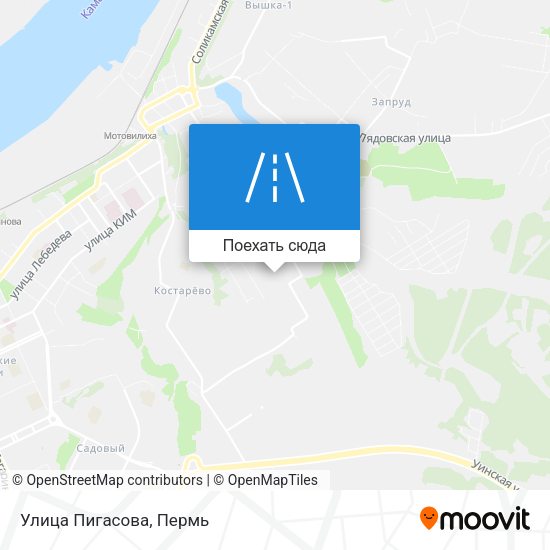 Карта Улица Пигасова