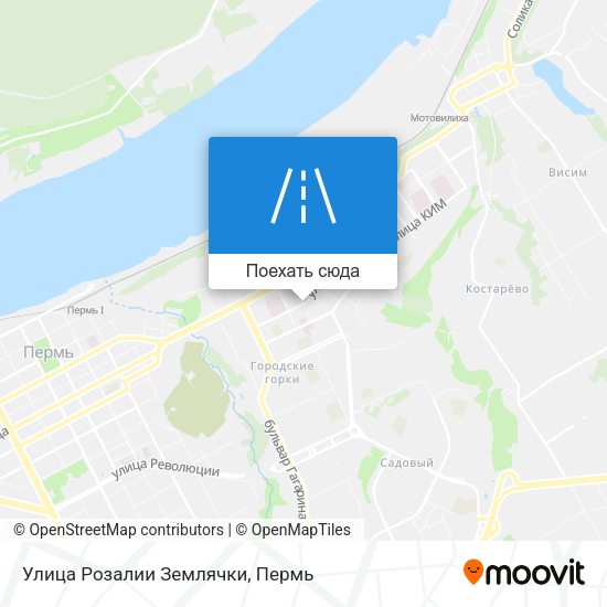 Карта Улица Розалии Землячки