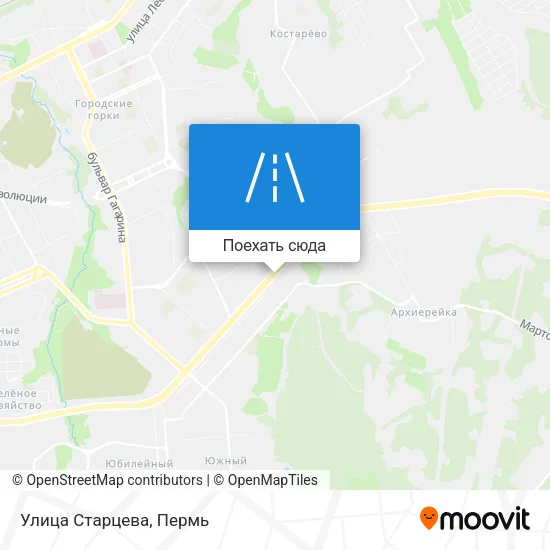 Карта Улица Старцева