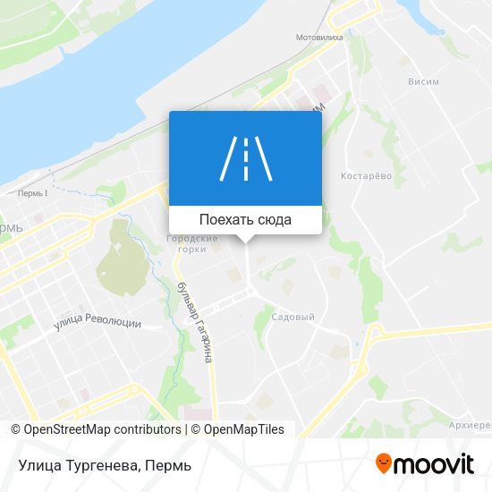 Карта Улица Тургенева