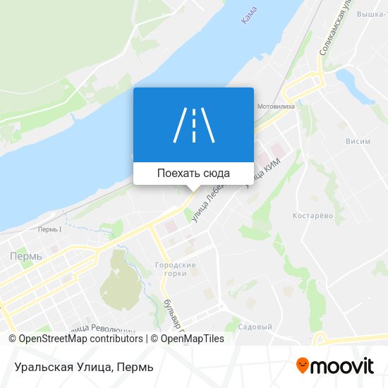Карта Уральская Улица
