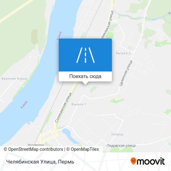 Карта Челябинская Улица
