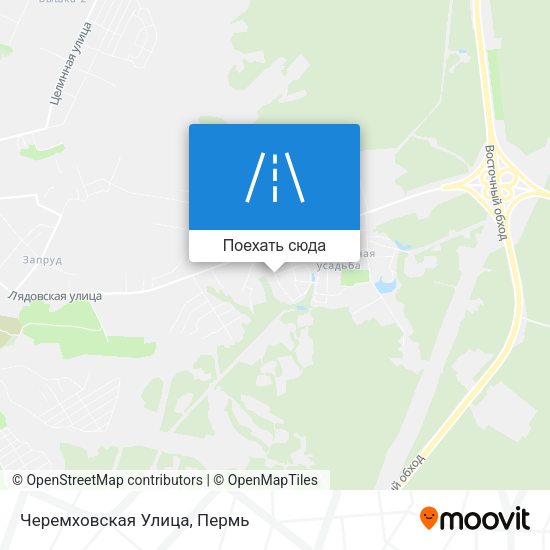 Карта Черемховская Улица