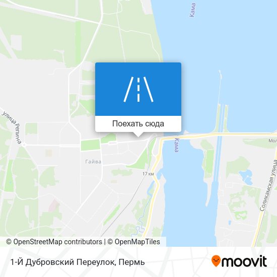 Карта 1-Й Дубровский Переулок