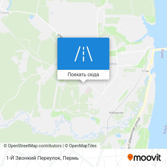 Карта 1-Й Звонкий Переулок