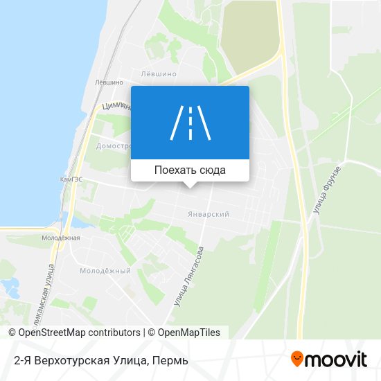 Карта 2-Я Верхотурская Улица