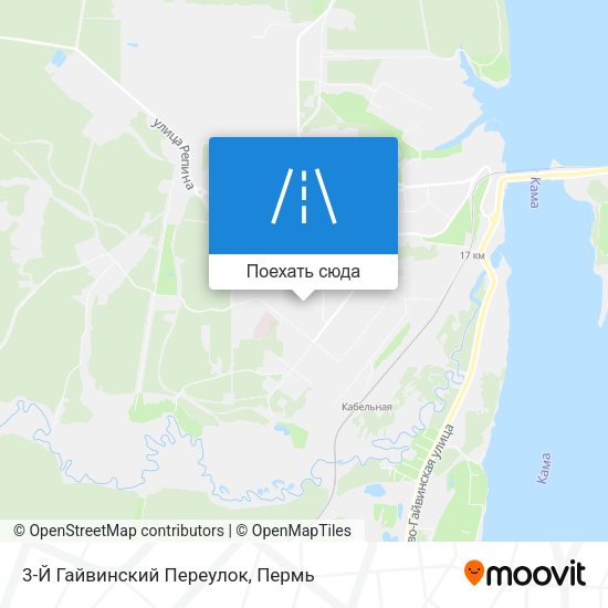 Карта 3-Й Гайвинский Переулок