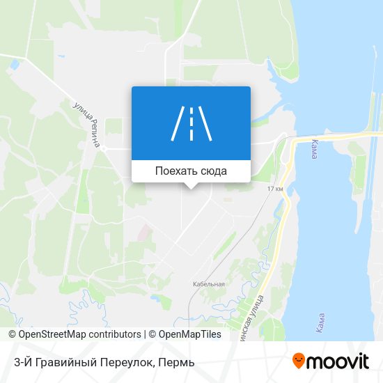 Карта 3-Й Гравийный Переулок