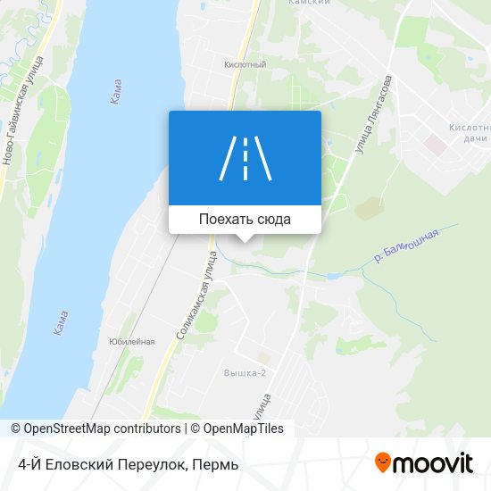 Карта 4-Й Еловский Переулок