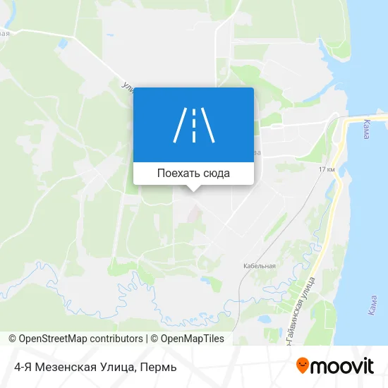 Карта 4-Я Мезенская Улица