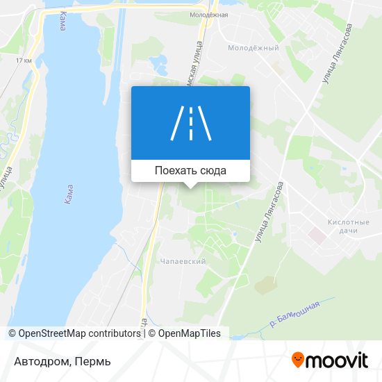 Карта Автодром