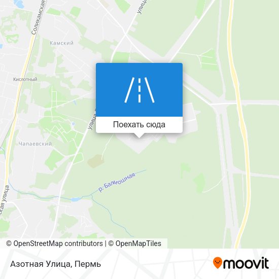 Карта Азотная Улица