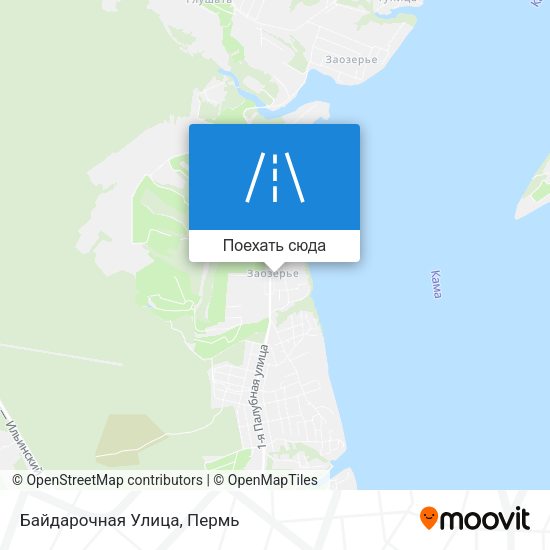 Карта Байдарочная Улица