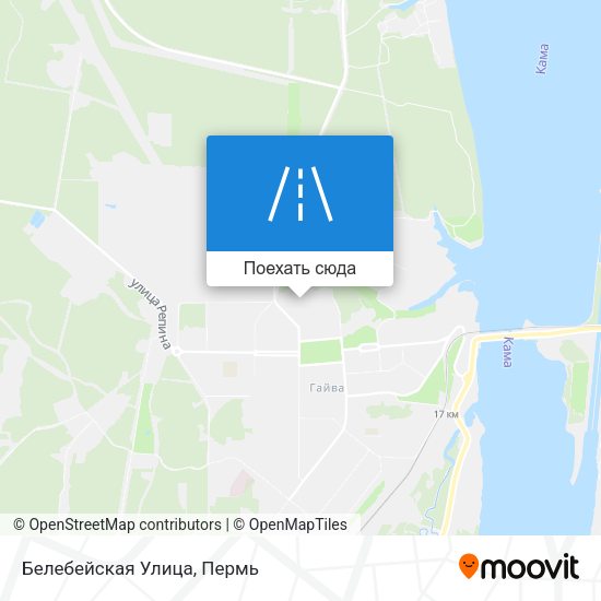 Карта Белебейская Улица