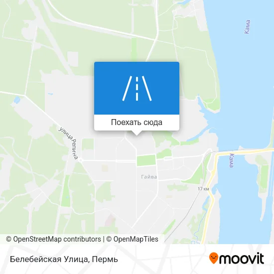 Карта Белебейская Улица