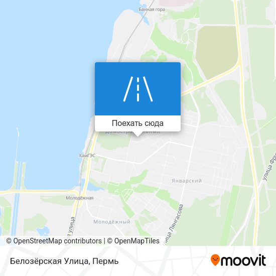 Карта Белозёрская Улица