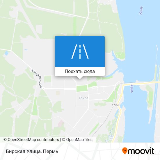 Карта Бирская Улица