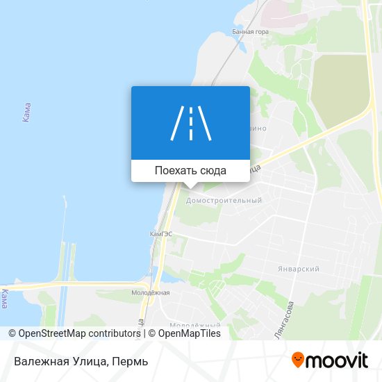 Карта Валежная Улица