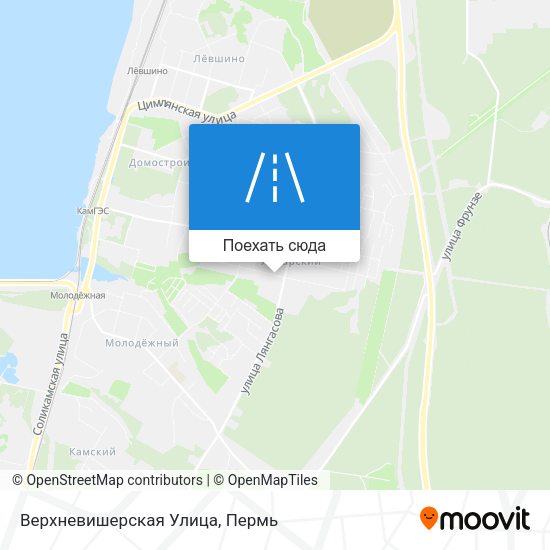 Карта Верхневишерская Улица