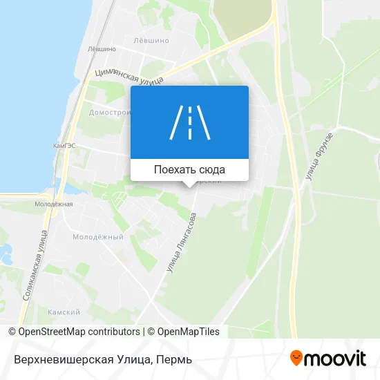 Карта Верхневишерская Улица