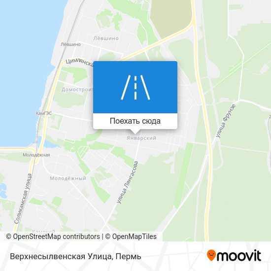 Карта Верхнесылвенская Улица