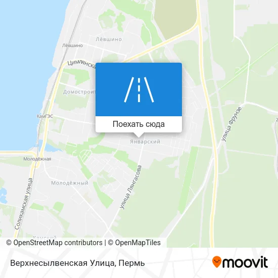 Карта Верхнесылвенская Улица