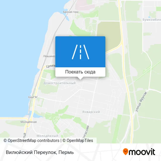 Карта Вилюйский Переулок
