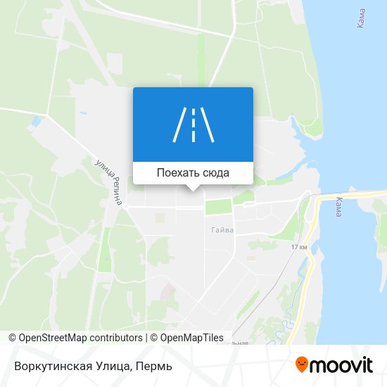 Карта Воркутинская Улица