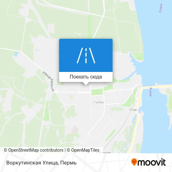 Карта Воркутинская Улица