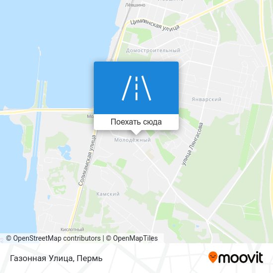 Карта Газонная Улица