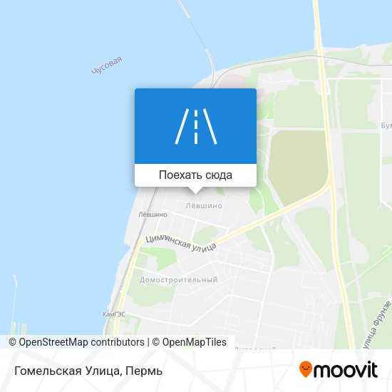Карта Гомельская Улица