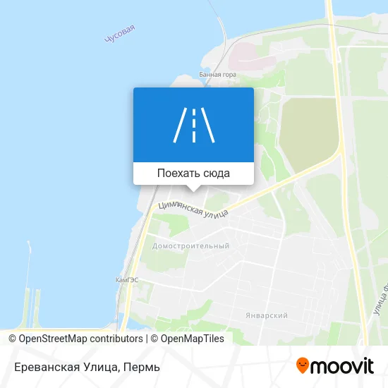Карта Ереванская Улица
