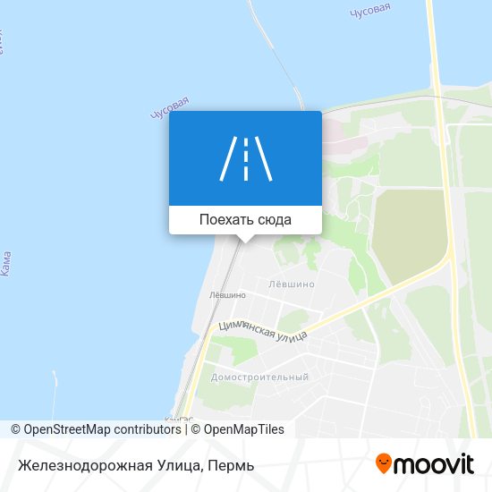 Карта Железнодорожная Улица