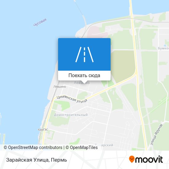 Карта Зарайская Улица