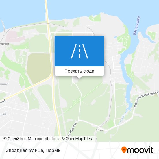 Карта Звёздная Улица