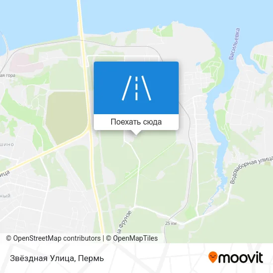 Карта Звёздная Улица