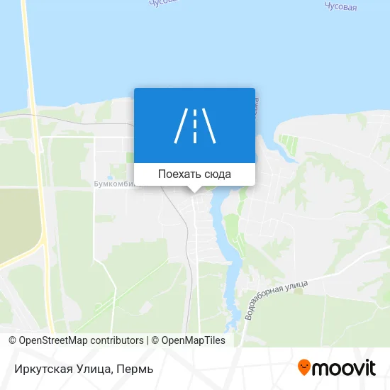 Карта Иркутская Улица
