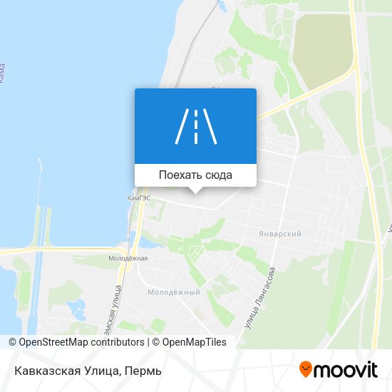 Карта Кавказская Улица